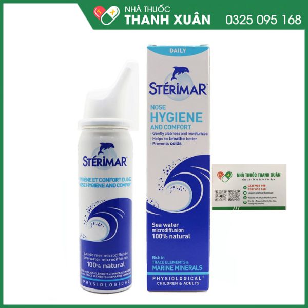 Sterimar Nose Hygiene and comfort - Phòng ngừa các bệnh lý tai mũi họng hiệu quả